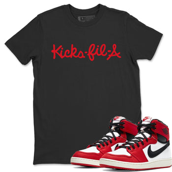 Jordan 1 Chicago Sneaker Match Tees Kick Fil A Sneaker Tees Jordan 1 Chicago Sneaker Release Tees Unisex Shirts