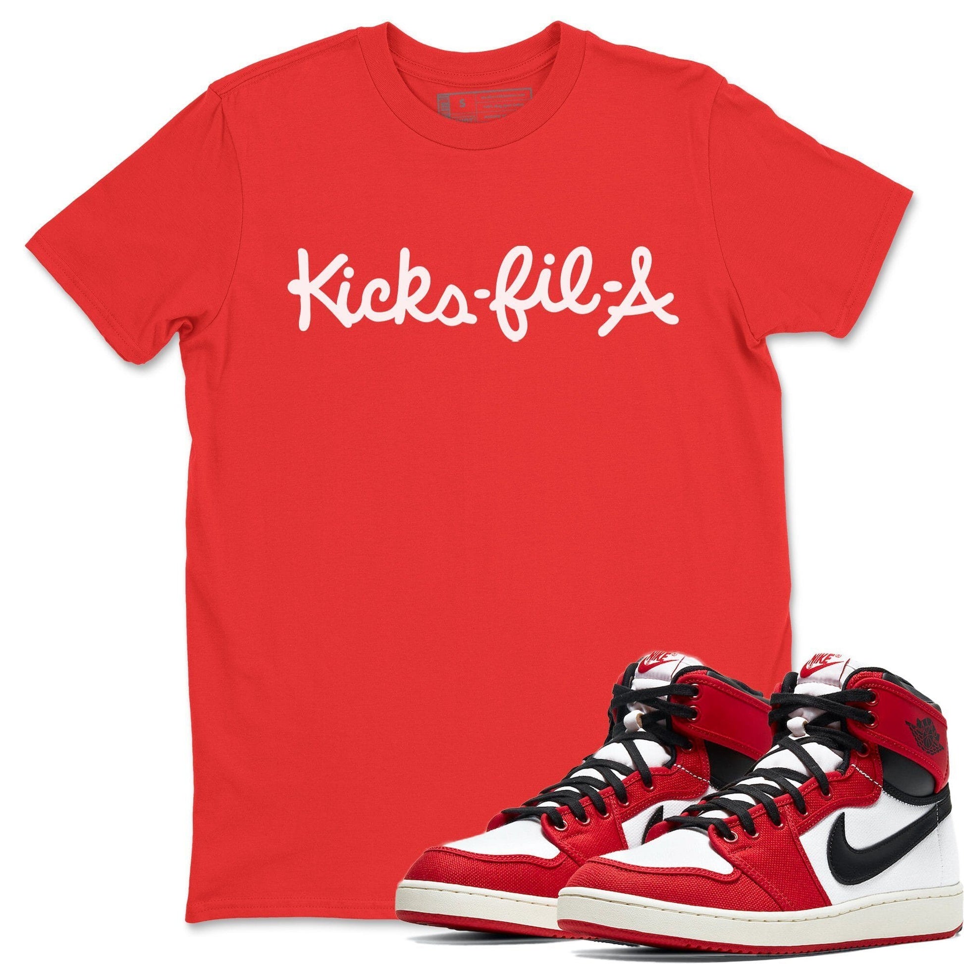 Jordan 1 Chicago Sneaker Match Tees Kick Fil A Sneaker Tees Jordan 1 Chicago Sneaker Release Tees Unisex Shirts