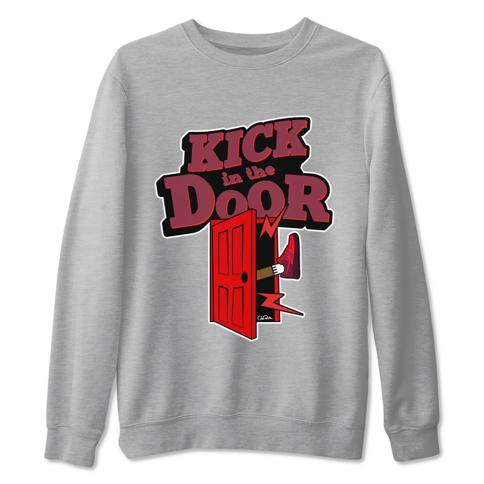Air Force 1 Layers of Love shirt to match jordans Kick In The Door sneaker tees af1 Layers of Love SNRT Sneaker Release Tees unisex cotton Heather Grey 2 crew neck shirt
