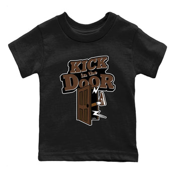 Air Force Low Chocolate shirt to match jordans Kick In The Door sneaker tees chocolate Nike Air Force Low Chocolate SNRT Sneaker Release Tees Baby Toddler Black 2 T-Shirt