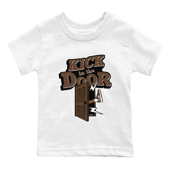 Air Force Low Chocolate shirt to match jordans Kick In The Door sneaker tees chocolate Nike Air Force Low Chocolate SNRT Sneaker Release Tees Baby Toddler White 2 T-Shirt