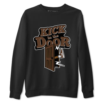 Air Force Low Chocolate shirt to match jordans Kick In The Door sneaker tees chocolate Nike Air Force Low Chocolate SNRT Sneaker Release Tees Unisex Black 2 T-Shirt
