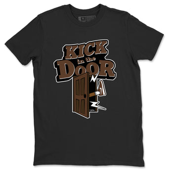 Air Force Low Chocolate shirt to match jordans Kick In The Door sneaker tees chocolate Nike Air Force Low Chocolate SNRT Sneaker Release Tees Unisex Black 2 T-Shirt