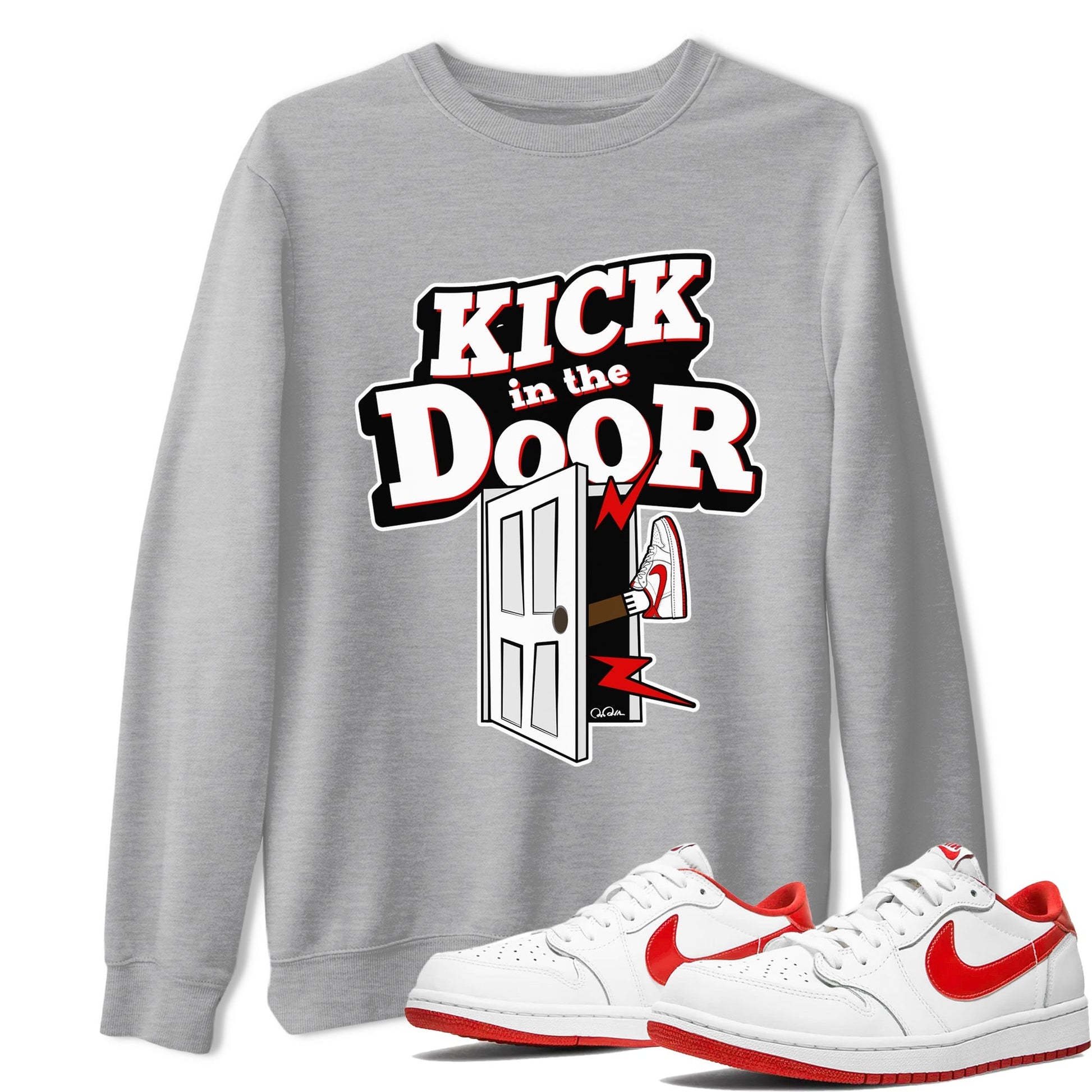 Kick In The Door SNRT Sneaker Tee - Air Jordan 1 University Red - SNRT Sneaker Tee