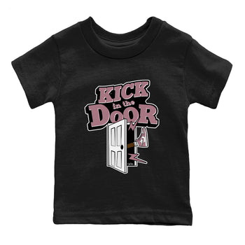 Air Jordan 1 Mauve shirt to match jordans Kick In The Door sneaker tees AJ1Mauve SNRT Sneaker Release Tees Baby Toddler Black 2 T-Shirt