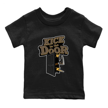 Air Jordan 1 Palomino shirt to match jordans Kick In The Door sneaker tees AJ1 High Palomino SNRT Sneaker Release Tees Baby Toddler Black 2 T-Shirt