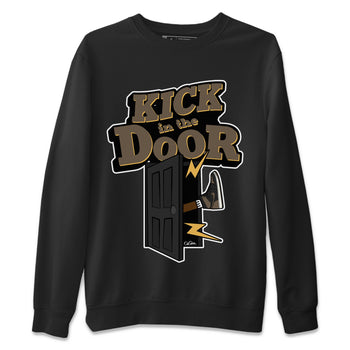 Air Jordan 1 Palomino shirt to match jordans Kick In The Door sneaker tees AJ1 High Palomino SNRT Sneaker Release Tees Unisex Black 2 T-Shirt