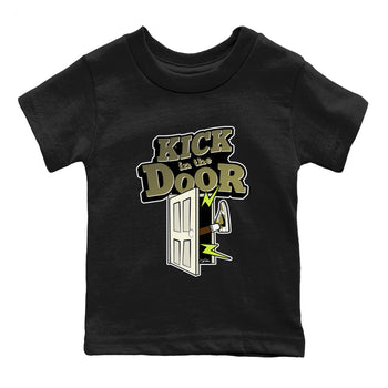 Air Jordan 1 Travis Scott Golf shirt to match jordans Kick In The Door sneaker tees AJ1 lowTravis Scott Golf SNRT Sneaker Release Tees Baby Toddler Black 2 T-Shirt