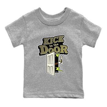 Air Jordan 1 Travis Scott Golf shirt to match jordans Kick In The Door sneaker tees AJ1 lowTravis Scott Golf SNRT Sneaker Release Tees Baby Toddler Heather Grey 2 T-Shirt