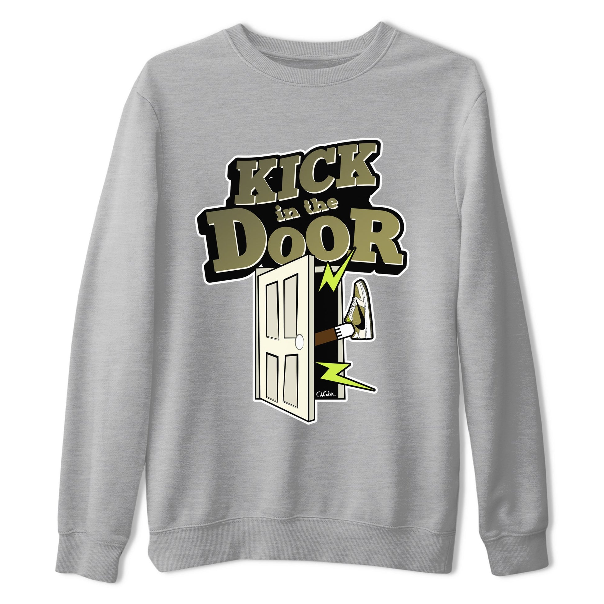 Air Jordan 1 Travis Scott Golf shirt to match jordans Kick In The Door sneaker tees AJ1 lowTravis Scott Golf SNRT Sneaker Release Tees Unisex Heather Grey 2 T-Shirt