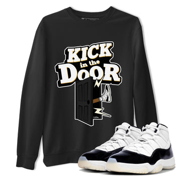 Air Jordan 11 Gratitude shirt to match jordans Kick In The Door sneaker tees AJ11 Gratitude SNRT Sneaker Release Tees Unisex Black 1 T-Shirt