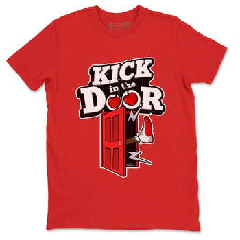 Air Jordan 12 Cherry Sneaker Match Tees Kick In The Door Sneaker Tees AJ12 Cherry Sneaker Release Tees Unisex Shirts Red 2