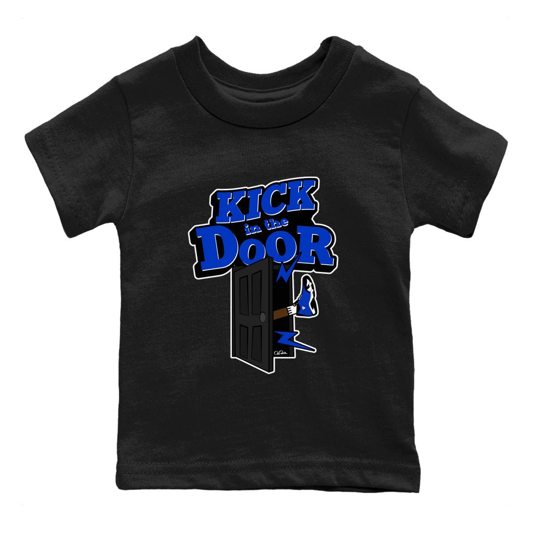 Air Jordan 14 Laney Sneaker Match Tees Kick In The Door Sneaker Tees AJ14 Laney Sneaker Release Tees Kids Shirts Black 2