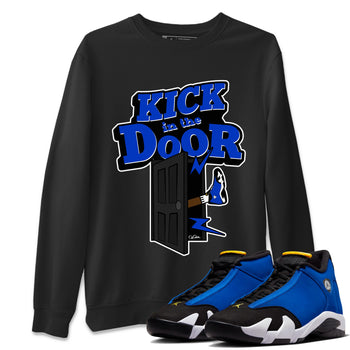 Air Jordan 14 Laney Sneaker Match Tees Kick In The Door Sneaker Tees AJ14 Laney Sneaker Release Tees Unisex Shirts Black 1