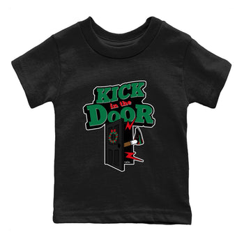 2s Christmas X-mas gift shirt to match jordans Kick In The Door sneaker tees Air Jordan 2 Christmas SNRT Sneaker Release Tees Baby Toddler Black 2 T-Shirt