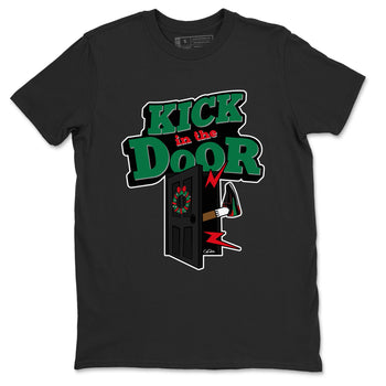 2s Christmas X-mas gift shirt to match jordans Kick In The Door sneaker tees Air Jordan 2 Christmas SNRT Sneaker Release Tees Unisex Black 2 T-Shirt