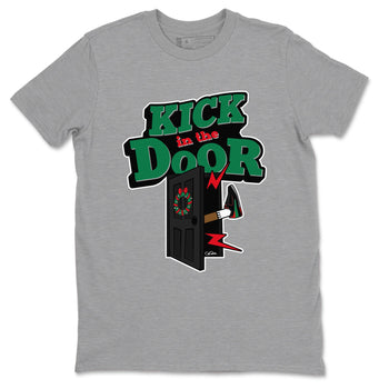 2s Christmas X-mas gift shirt to match jordans Kick In The Door sneaker tees Air Jordan 2 Christmas SNRT Sneaker Release Tees Unisex Heather Grey 2 T-Shirt
