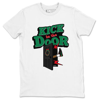 2s Christmas X-mas gift shirt to match jordans Kick In The Door sneaker tees Air Jordan 2 Christmas SNRT Sneaker Release Tees Unisex White 2 T-Shirt