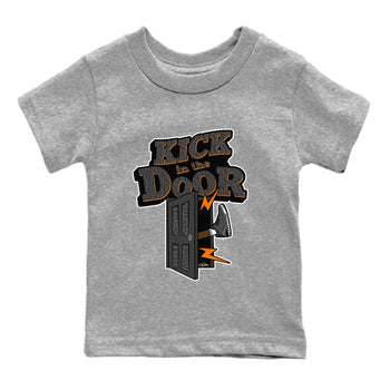 Air Jordan 3 Fear shirt to match jordans Kick In The Door sneaker tees AJ3 Fear SNRT Sneaker Release Tees Baby Toddler Heather Grey 2 T-Shirt