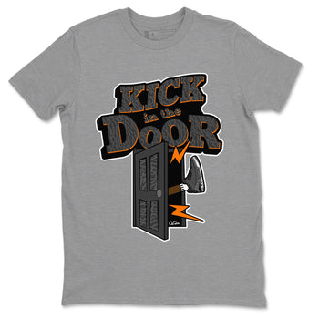 Air Jordan 3 Fear shirt to match jordans Kick In The Door sneaker tees AJ3 Fear SNRT Sneaker Release Tees Unisex Heather Grey 2 T-Shirt