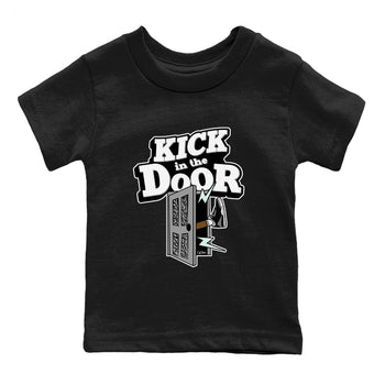3s Green Glow shirt to match jordans Kick In The Door sneaker tees Air Jordan 3 Green Glow SNRT sneaker release tees baby toddler Black 2 cotton Shirt