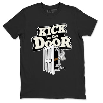 3s Ivory shirt to match jordans Kick In The Door sneaker tees Air Jordan 3 Ivory SNRT Sneaker Release Tees unisex cotton Black 2 crew neck shirt