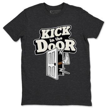 3s Ivory shirt to match jordans Kick In The Door sneaker tees Air Jordan 3 Ivory SNRT Sneaker Release Tees unisex cotton Charcoal Heather 2 crew neck shirt
