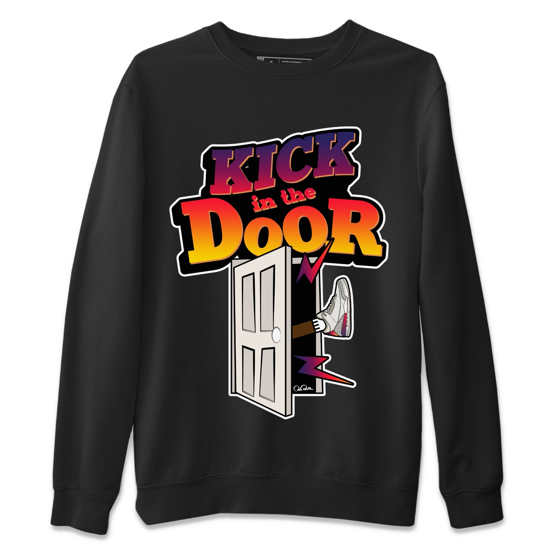 Air Jordan 3 J Balvin shirt to match jordans Kick In The Door sneaker tees AJ3 Balvin  SNRT Sneaker Release Tees LGBTQ Gay Pride T-Shirt Unisex Black 2 T-Shirt