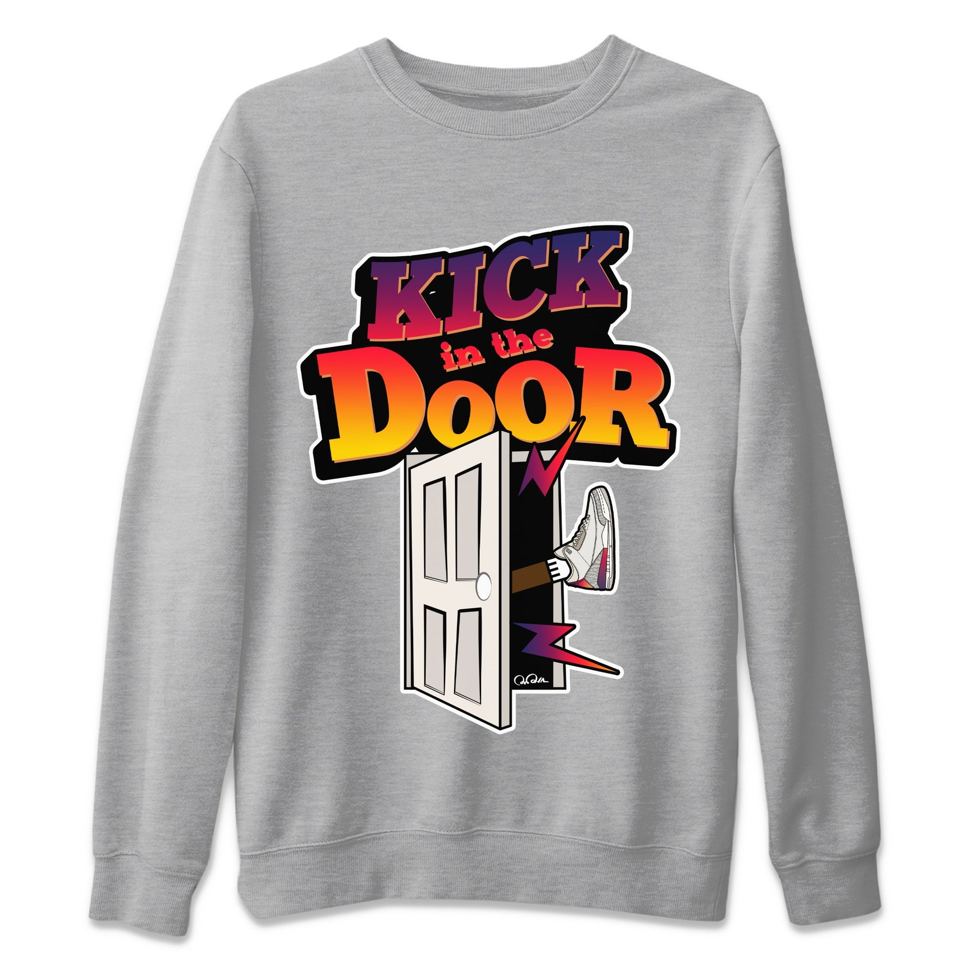 Air Jordan 3 J Balvin shirt to match jordans Kick In The Door sneaker tees AJ3 Balvin  SNRT Sneaker Release Tees LGBTQ Gay Pride T-Shirt Unisex Heather Grey 2 T-Shirt