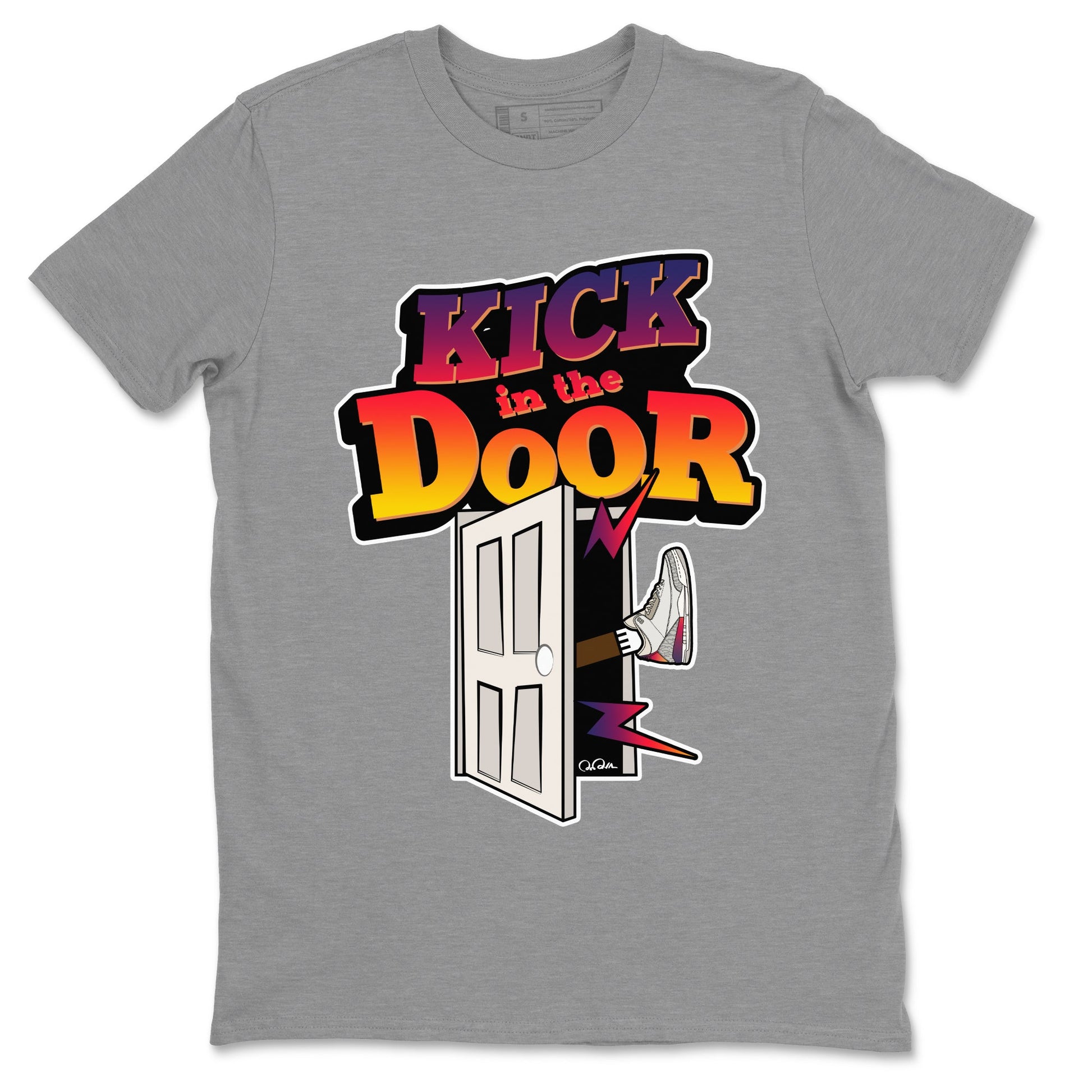 Air Jordan 3 J Balvin shirt to match jordans Kick In The Door sneaker tees AJ3 Balvin  SNRT Sneaker Release Tees LGBTQ Gay Pride T-Shirt Unisex Heather Grey 2 T-Shirt