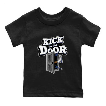 3s Midnight Navy shirt to match jordans Kick In The Door sneaker tees AJ3 Midnight Navy SNRT sneaker release tees baby toddler Black 2 cotton Shirt