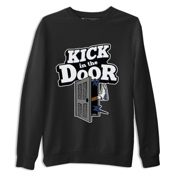 3s Midnight Navy shirt to match jordans Kick In The Door sneaker tees AJ3 Midnight Navy SNRT Sneaker Release Tees unisex cotton Black 2 crew neck shirt