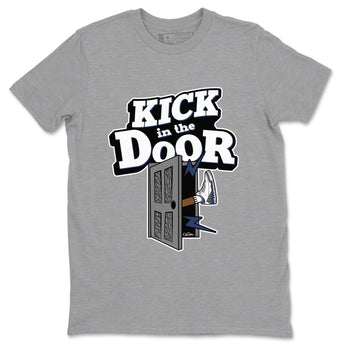 3s Midnight Navy shirt to match jordans Kick In The Door sneaker tees AJ3 Midnight Navy SNRT Sneaker Release Tees unisex cotton Heather Grey 2 crew neck shirt