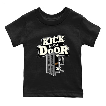 Air Jordan 3 Off Noir shirt to match jordans Kick In The Door sneaker tees AJ3 Off Noir SNRT Sneaker Release Tees Baby Toddler Black 2 T-Shirt