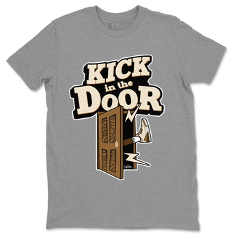 Air Jordan 3 Palomino Sneaker Match Tees Kick In The Door Sneaker Tees AJ3 Palomino Sneaker Release Tees Unisex Shirts Heather Grey 2