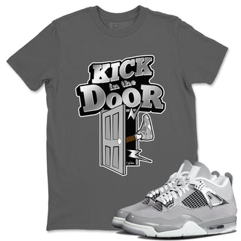 Air Jordan 4 Light Iron Ore shirt to match jordans Kick In The Door sneaker tees AJ4 Frozen Moments SNRT Sneaker Release Tees Unisex Cool Grey 1 T-Shirt
