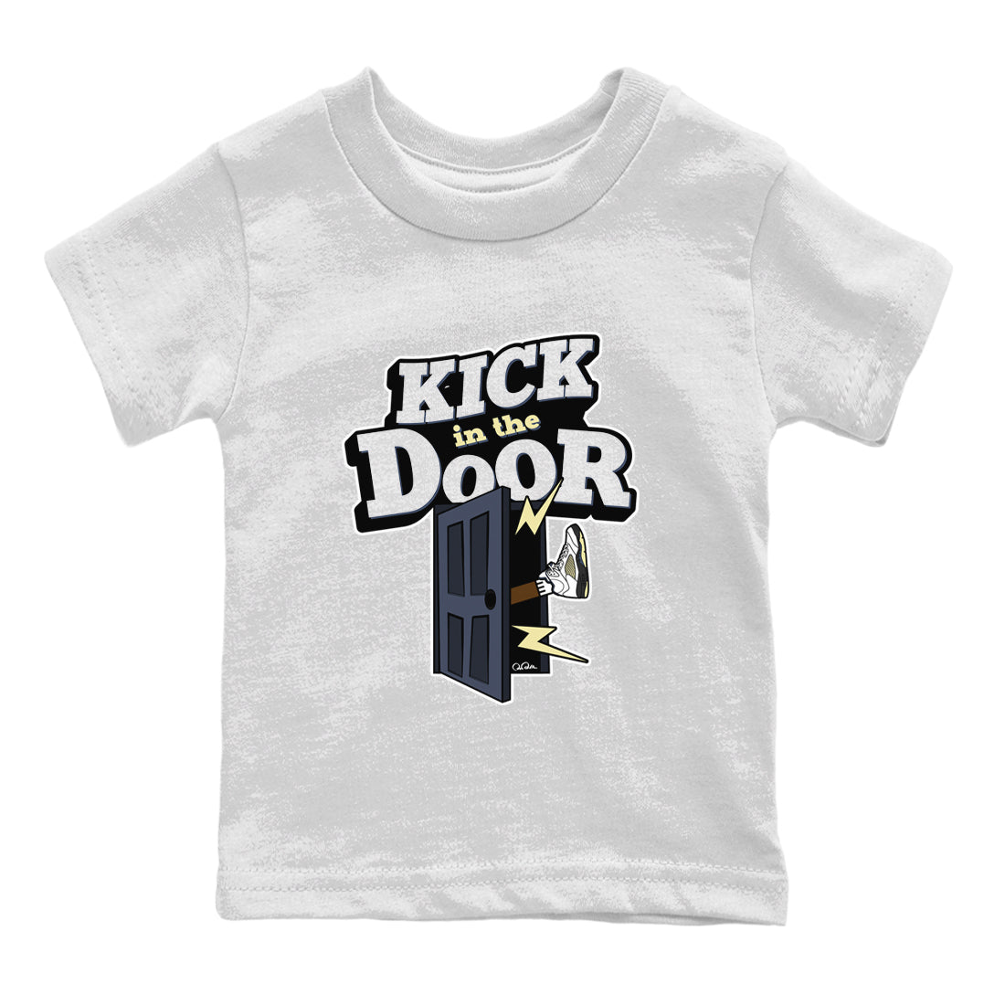 Air Jordan 5 A Ma Maniere x Photon Dust shirt to match jordans Kick In The Door sneaker tees Jordan 5 A Ma Maniere "Dawn" SNRT Sneaker Release Tees Baby Toddler White 2 T-Shirt
