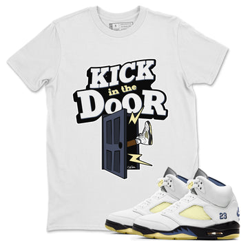 Air Jordan 5 A Ma Maniere x Photon Dust shirt to match jordans Kick In The Door sneaker tees Jordan 5 A Ma Maniere "Dawn" SNRT Sneaker Release Tees Unisex White 1 T-Shirt