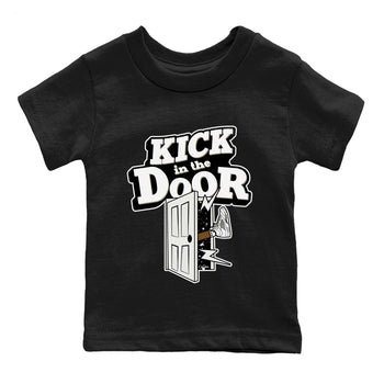 5s Sail shirt to match jordans Kick In The Door sneaker tees Air Jordan 5 Sail SNRT sneaker release tees baby toddler Black 2 cotton Shirt