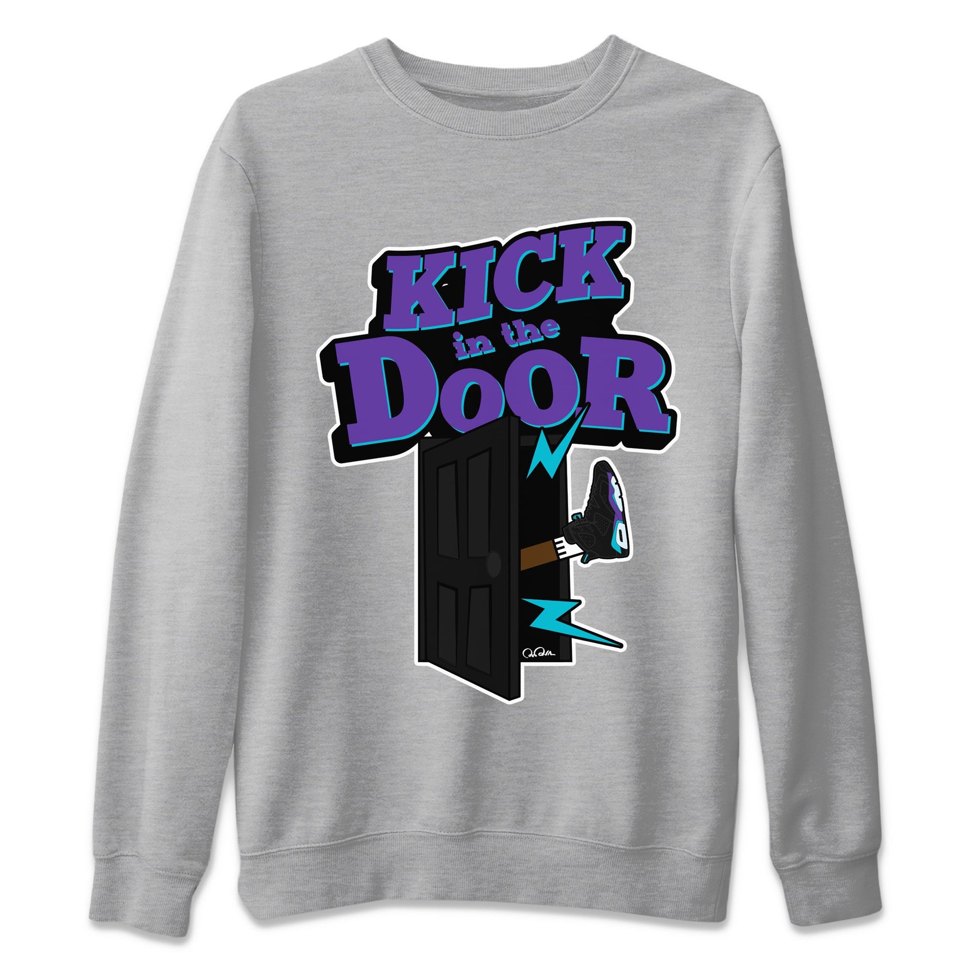 Air Jordan 6 Aqua Sneaker Match Tees Kick In The Door Sneaker Tees AJ6 Aqua Sneaker Release Tees Unisex Shirts Heather Grey 2