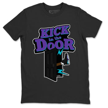Air Jordan 6 Aqua Sneaker Match Tees Kick In The Door Sneaker Tees AJ6 Aqua Sneaker Release Tees Unisex Shirts Black 2