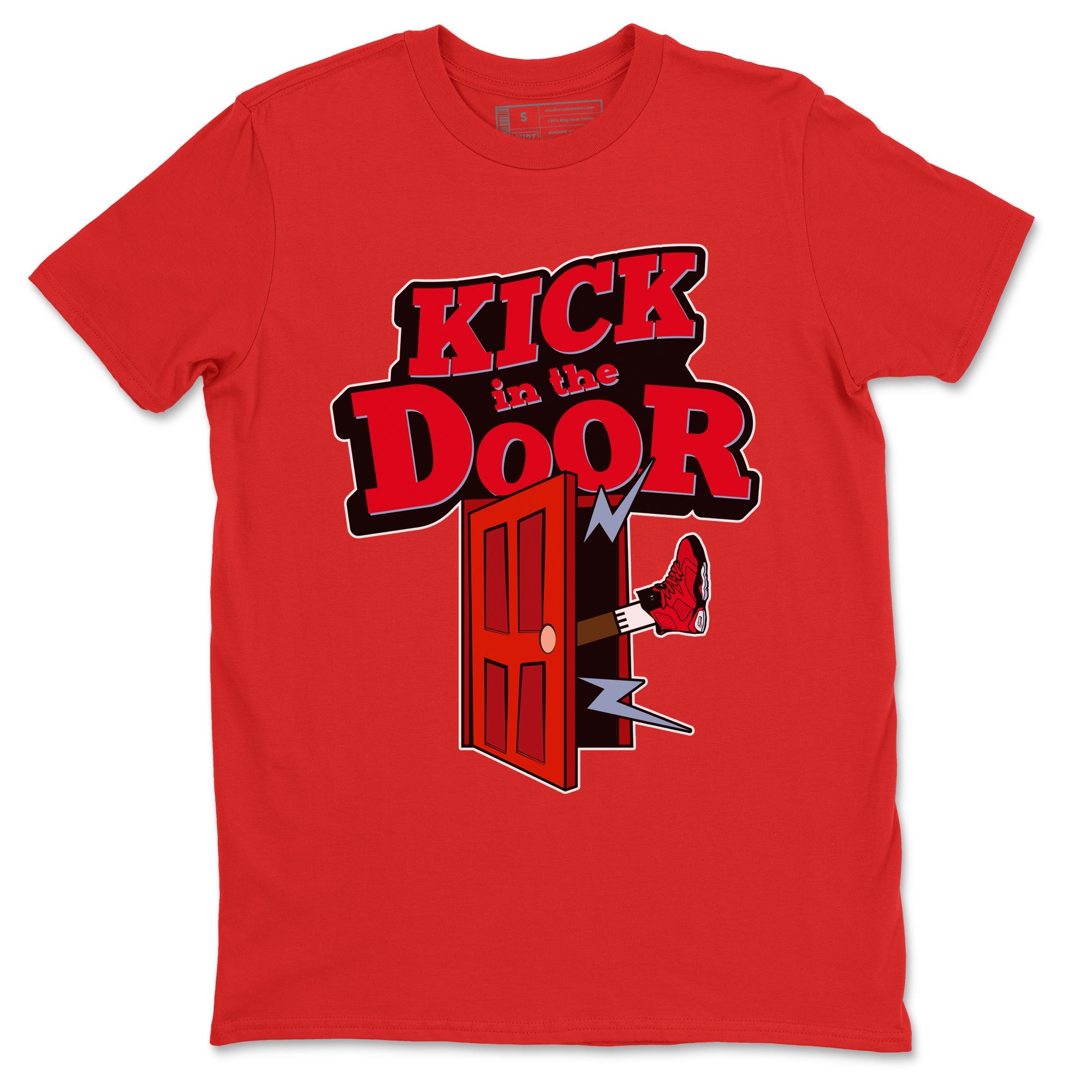 Air Jordan 6 Toro Bravo Sneaker Match Tees Kick In The Door Sneaker Tees AJ6 Toro Bravo Sneaker Release Tees Unisex Shirts Red 2