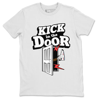 Air Jordan 7 Infrared Sneaker Match Tees Kick In The Door Sneaker Tees AJ7 Infrared Sneaker Release Tees Unisex Shirts White 2