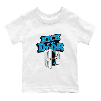 9s Powder Blue shirt to match jordans Kick In The Door sneaker tees Air Jordan 9 Powder Blue SNRT sneaker release tees baby toddler White 2 cotton Shirt