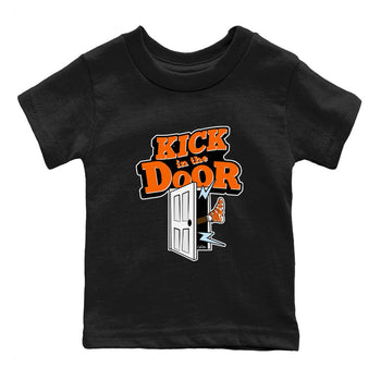 Crazy 8 Team Orange shirt to match jordans Kick In The Door sneaker tees Adidas Crazy 8 Team Orange SNRT Sneaker Release Tees Baby Toddler Black 2 T-Shirt