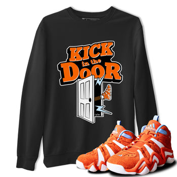Crazy 8 Team Orange shirt to match jordans Kick In The Door sneaker tees Adidas Crazy 8 Team Orange SNRT Sneaker Release Tees Unisex Black 1 T-Shirt