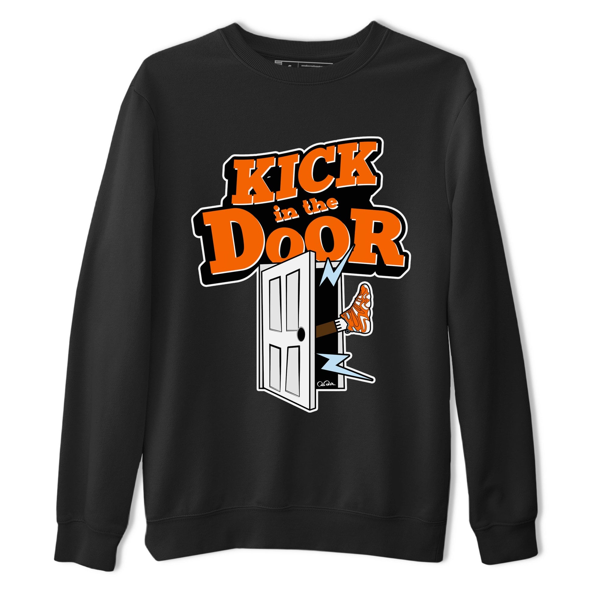 Crazy 8 Team Orange shirt to match jordans Kick In The Door sneaker tees Adidas Crazy 8 Team Orange SNRT Sneaker Release Tees Unisex Black 2 T-Shirt