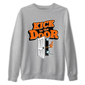 Crazy 8 Team Orange shirt to match jordans Kick In The Door sneaker tees Adidas Crazy 8 Team Orange SNRT Sneaker Release Tees Unisex Heather Grey 2 T-Shirt
