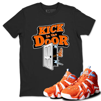 Crazy 8 Team Orange shirt to match jordans Kick In The Door sneaker tees Adidas Crazy 8 Team Orange SNRT Sneaker Release Tees Unisex Black 1 T-Shirt