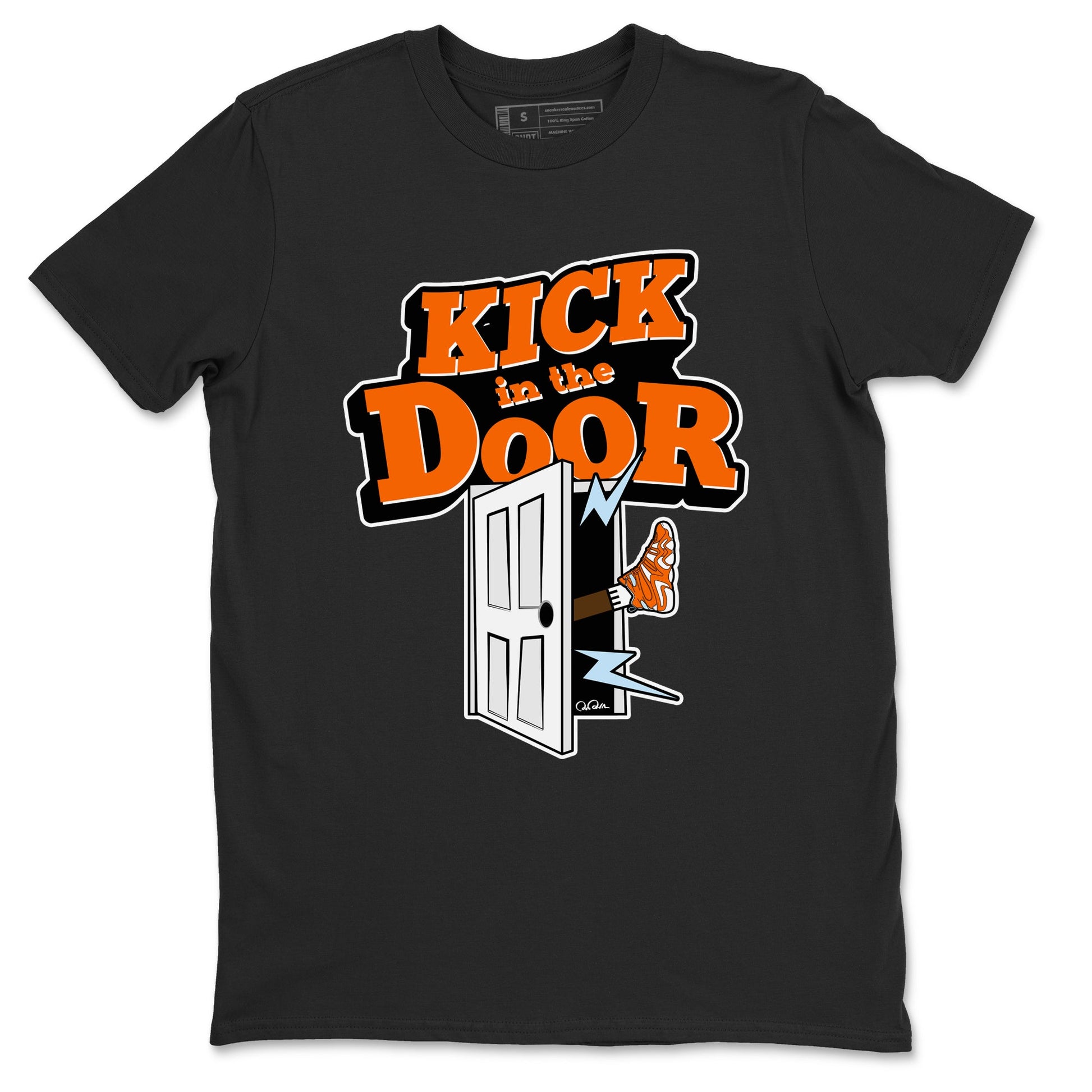 Crazy 8 Team Orange shirt to match jordans Kick In The Door sneaker tees Adidas Crazy 8 Team Orange SNRT Sneaker Release Tees Unisex Black 2 T-Shirt